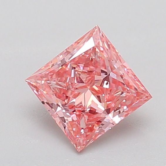 Loose Diamond - PRINCESS 0.73ct Fancy Vivid Pink VS2