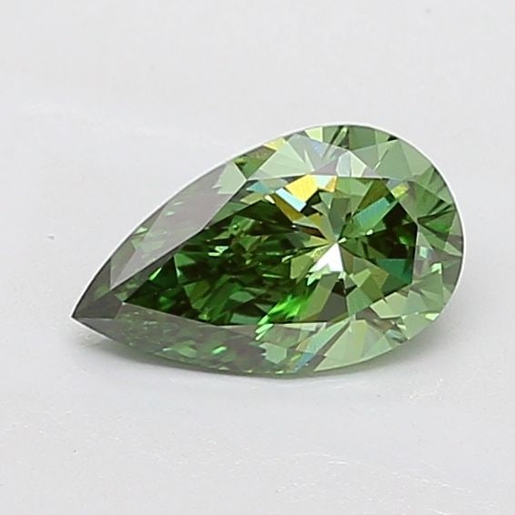 Loose Diamond - PEAR 1.0ct Fancy Vivid Green VS2: Loose Diamond - PEAR 1.0ct Fancy Vivid Green VS2 Source: This is a real non-mined Diamond that has been grown in a lab Shape: PEAR Carats: 1.0 Color: Fancy Vivid Green Certification: IGI Video: