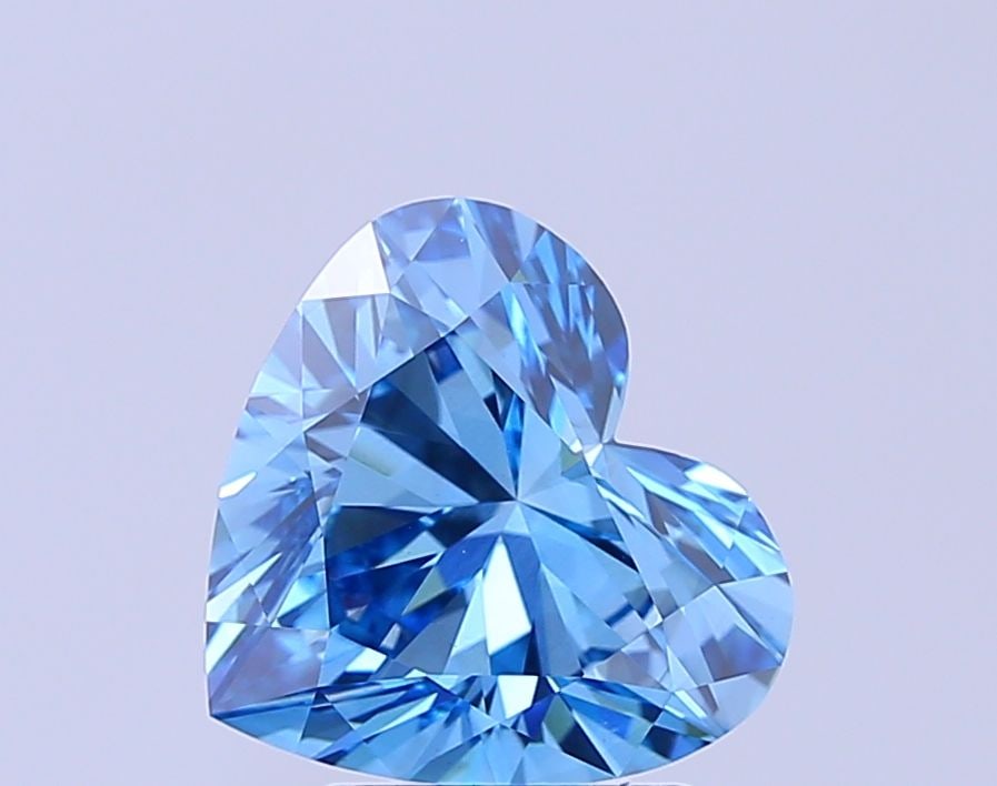 Loose Diamond - HEART 3.02ct Fancy Vivid Blue VVS2