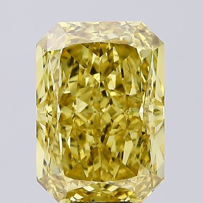 Loose Diamond - RADIANT 11.02ct Fancy Vivid Yellow VVS2