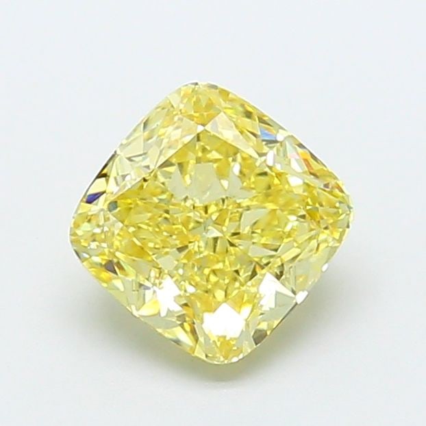 Loose Diamond - CUSHION MODIFIED 2.5ct Fancy Yellow VS1