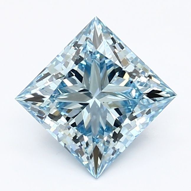 Loose Diamond - PRINCESS 1.44ct Fancy Intense Blue VS2