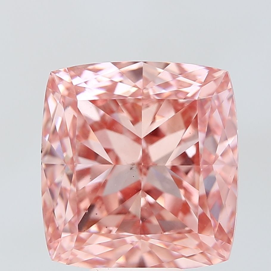 Loose Diamond - CUSHION BRILLIANT 11.11ct Fancy Vivid Pink VS2: Loose Diamond - CUSHION BRILLIANT 11.11ct Fancy Vivid Pink VS2 Source: This is a real non-mined Diamond that has been grown in a lab Shape: CUSHION BRILLIANT Carats: 11.11 Color: Fancy Vivid Pink Cert