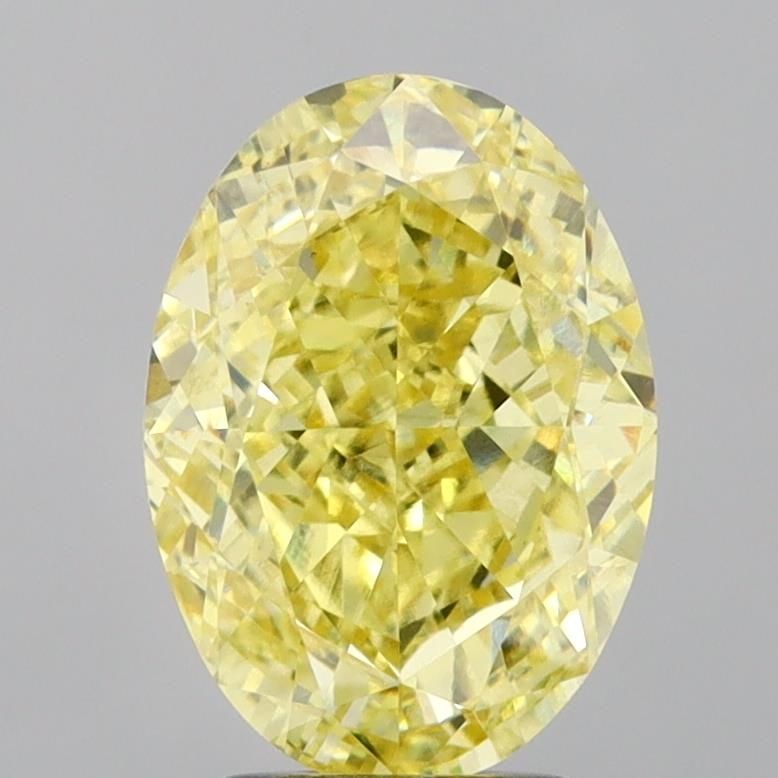 Loose Diamond - OVAL 4.03ct Fancy Intense Yellow VS2