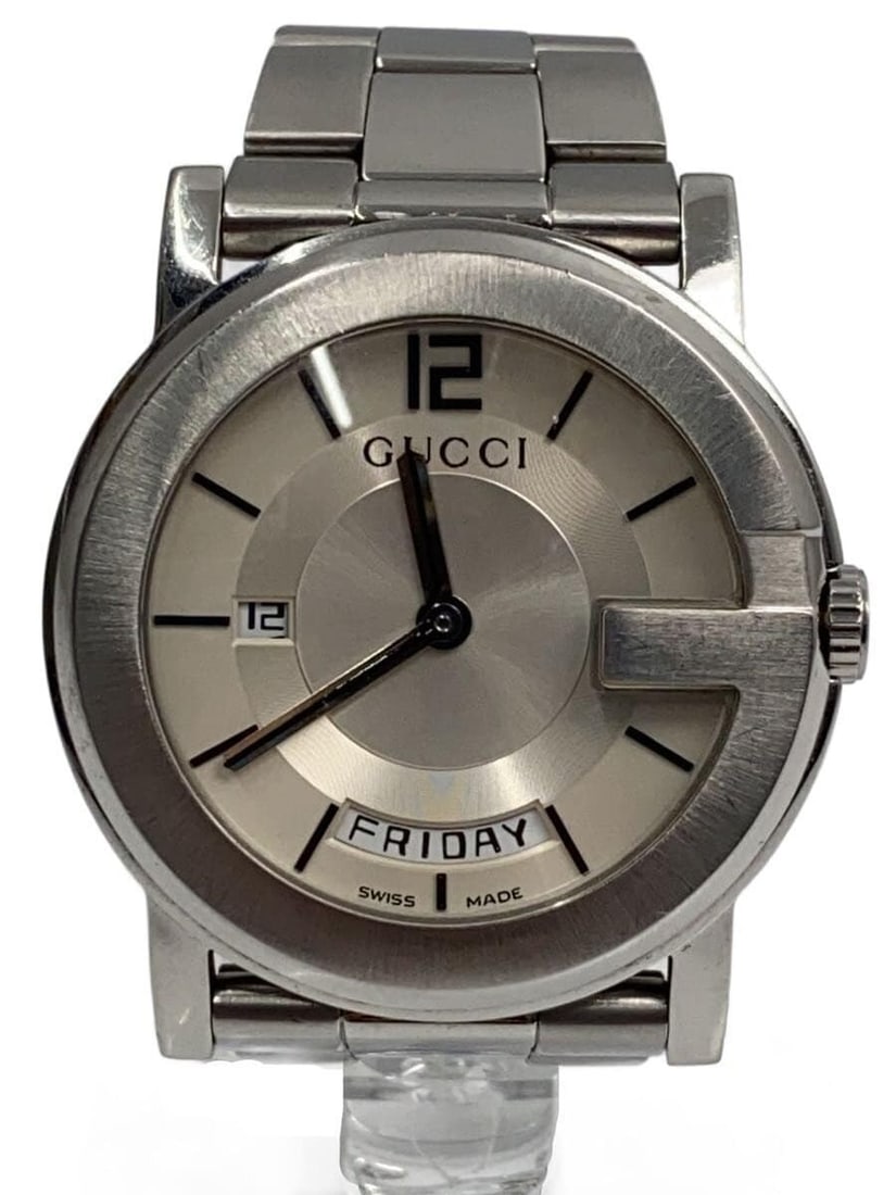 Gucci G-Round 101M Stainless Steel Men's Wristwatch