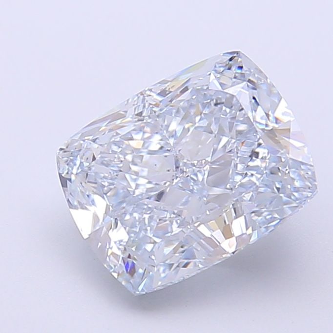 Loose Diamond - CUSHION MODIFIED 2.58ct Fancy Light Blue VS1: Loose Diamond - CUSHION MODIFIED 2.58ct Fancy Light Blue VS1 Source: This is a real non-mined Diamond that has been grown in a lab Shape: CUSHION MODIFIED Carats: 2.58 Color: Fancy Light Blue Certific