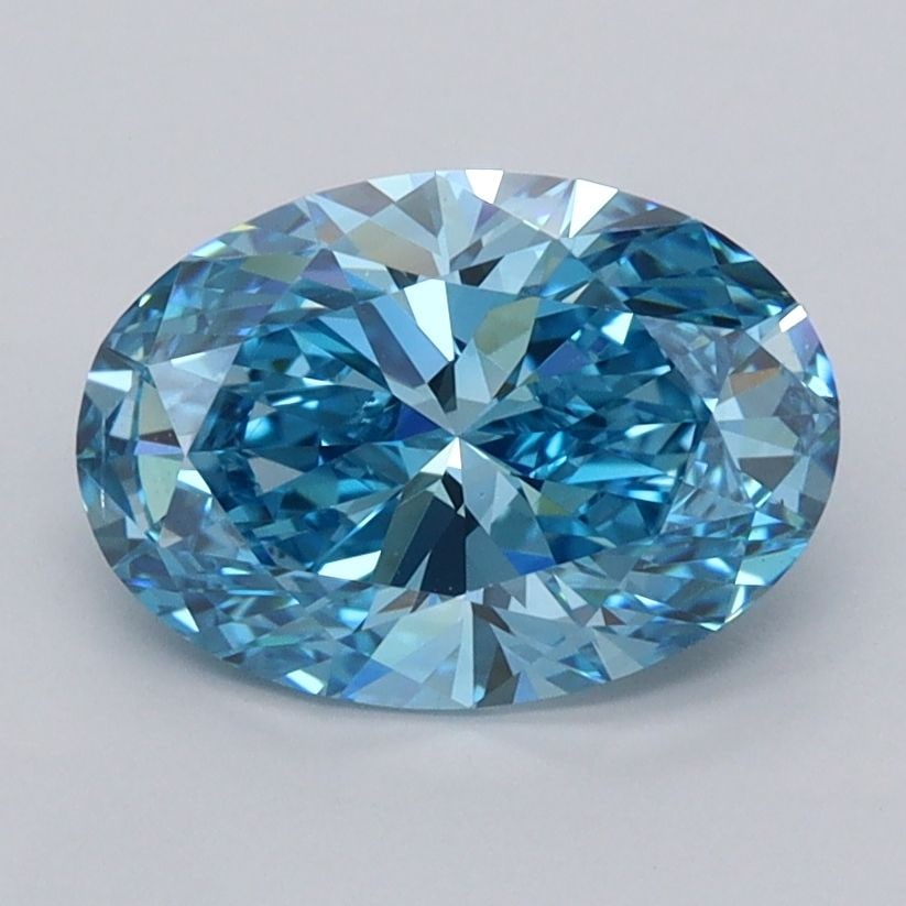 Loose Diamond - OVAL 1.76ct Fancy Vivid Blue VS2