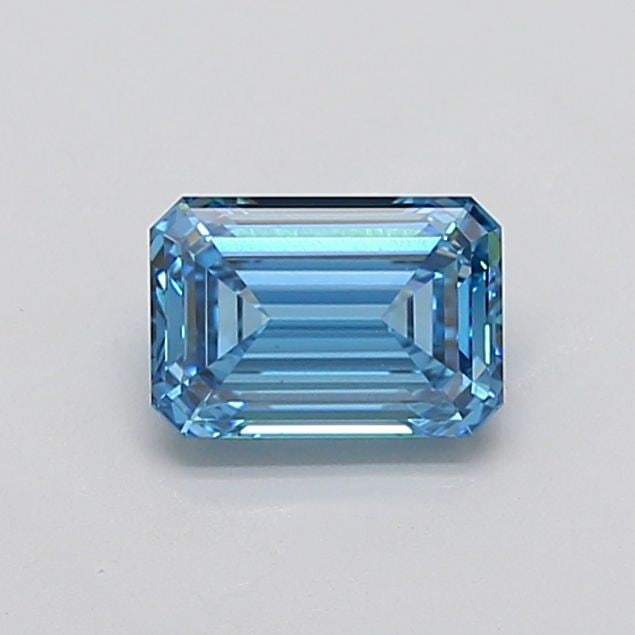 Loose Diamond - EMERALD 1.62ct Fancy Vivid Blue VS1