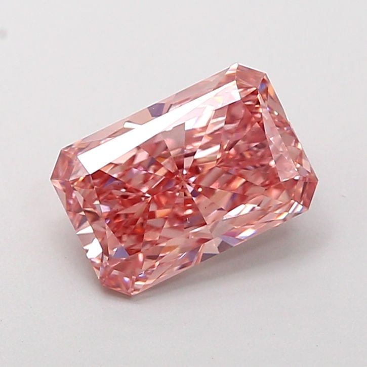 Loose Diamond - RADIANT 1.73ct Fancy Vivid Brownish Pink VS1