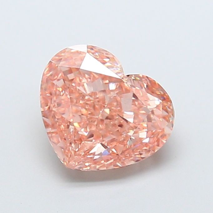 Loose Diamond - HEART 3.73ct Fancy Intense Brown Pink VS1