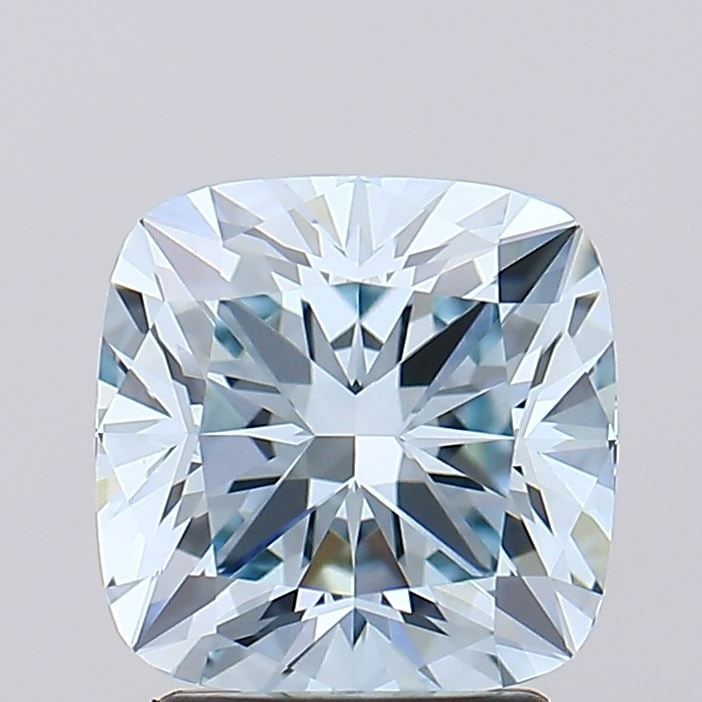 Loose Diamond - CUSHION BRILLIANT 2.51ct Fancy Intense Blue VVS2: Loose Diamond - CUSHION BRILLIANT 2.51ct Fancy Intense Blue VVS2 Source: This is a real non-mined Diamond that has been grown in a lab Shape: CUSHION BRILLIANT Carats: 2.51 Color: Fancy Intense Blue C
