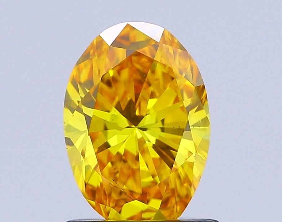 Loose Diamond - OVAL 0.99ct Fancy Vivid Yellow VS2