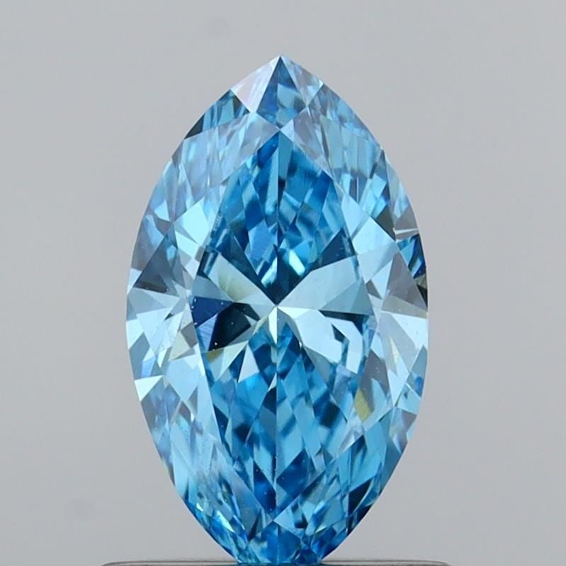 Loose Diamond - MARQUISE 0.71ct Fancy Vivid Blue VVS2