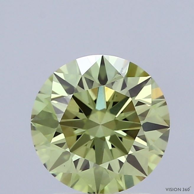 Loose Diamond - ROUND 1.58ct Fancy Vivid Green VS2: Loose Diamond - ROUND 1.58ct Fancy Vivid Green VS2 Source: This is a real non-mined Diamond that has been grown in a lab Shape: ROUND Carats: 1.58 Color: Fancy Vivid Green Certification: IGI Video: