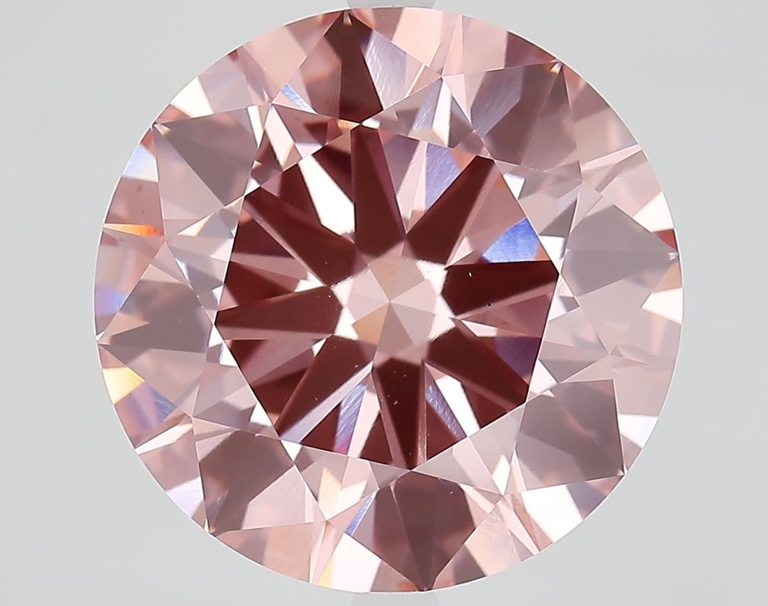 Ideal Loose Diamond - ROUND 11.01ct Fancy Vivid Pink VS1