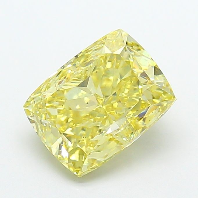 Loose Diamond - CUSHION MODIFIED 3.01ct Fancy Yellow VS2