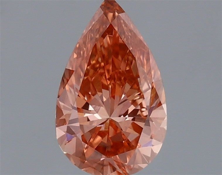 Loose Diamond - PEAR 0.76ct Fancy Vivid Brown Pink VS1: Loose Diamond - PEAR 0.76ct Fancy Vivid Brown Pink VS1 Source: This is a real non-mined Diamond that has been grown in a lab Shape: PEAR Carats: 0.76 Color: Fancy Vivid Brown Pink Certification: IGI V