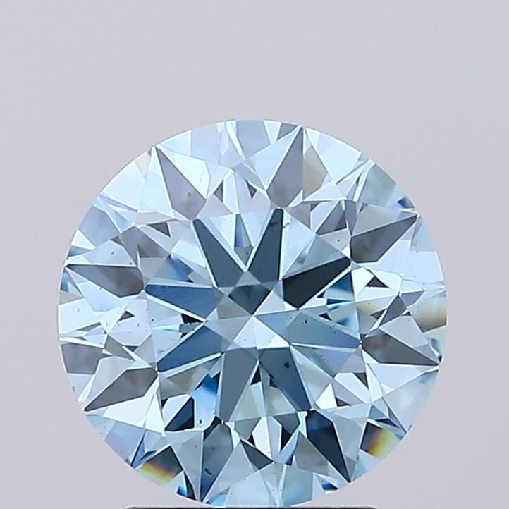 Ideal Loose Diamond - ROUND 2.33ct Fancy Vivid Blue VS2