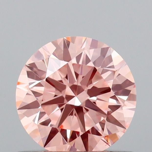 Ideal Loose Diamond - ROUND 0.61ct Fancy Intense Pink VS1