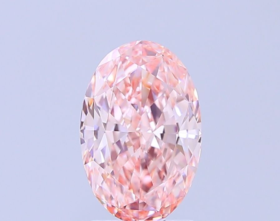 Loose Diamond - OVAL 2.42ct Fancy Vivid Pink VVS2