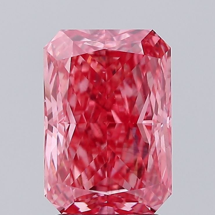 Loose Diamond - RADIANT 3.01ct Fancy Vivid Pink SI1