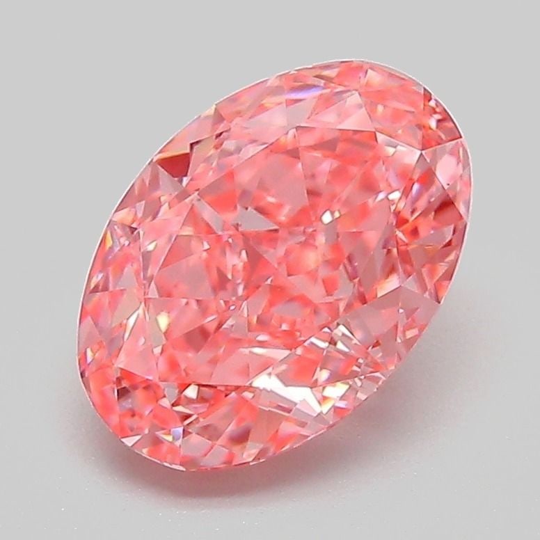 Loose Diamond - OVAL 2.1ct Fancy Vivid Pink VVS2