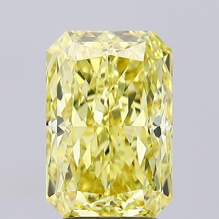 Loose Diamond - RADIANT 2.7ct Fancy Vivid Yellow VS1