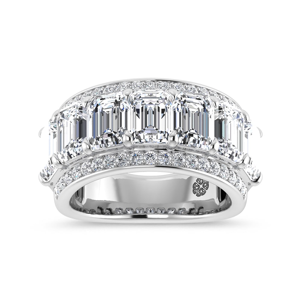 14K White Gold 5 5/8 Ct.Tw. Lab Grown Diamond Fashion Band