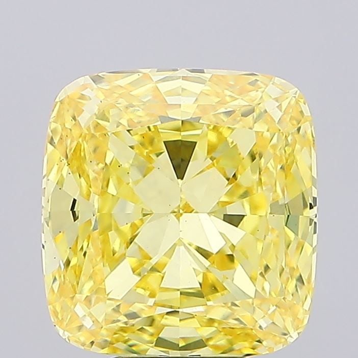 Loose Diamond - CUSHION MODIFIED 8.07ct Fancy Vivid Yellow VS2: Loose Diamond - CUSHION MODIFIED 8.07ct Fancy Vivid Yellow VS2 Source: This is a real non-mined Diamond that has been grown in a lab Shape: CUSHION MODIFIED Carats: 8.07 Color: Fancy Vivid Yellow Cert