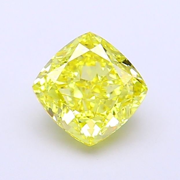 Loose Diamond - CUSHION MODIFIED 1.3ct Fancy Intense Yellow VVS1: Loose Diamond - CUSHION MODIFIED 1.3ct Fancy Intense Yellow VVS1 Source: This is a real non-mined Diamond that has been grown in a lab Shape: CUSHION MODIFIED Carats: 1.3 Color: Fancy Intense Yellow C