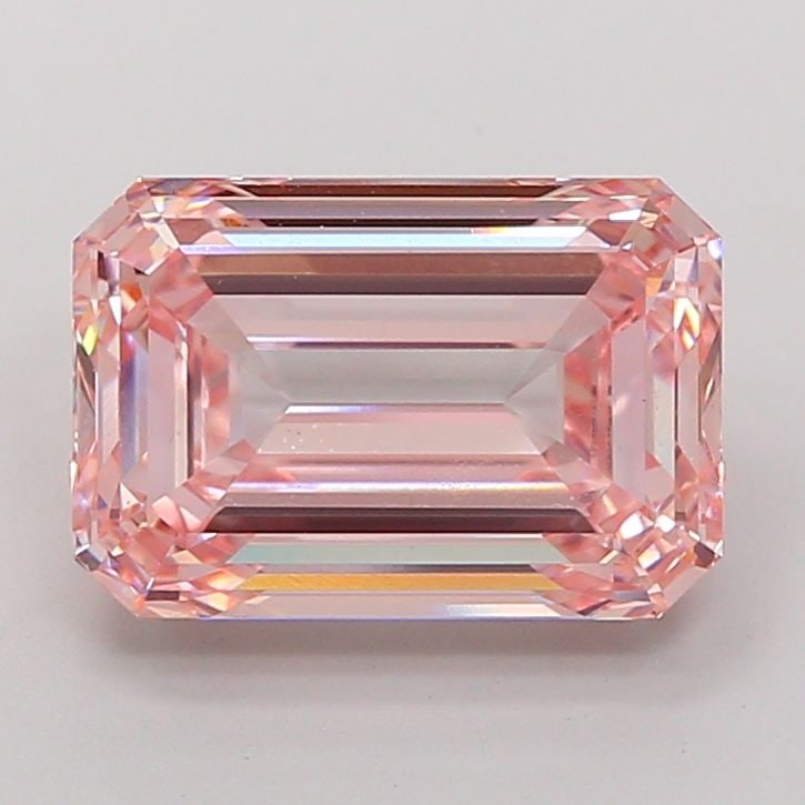 Loose Diamond - EMERALD 5.03ct Fancy Intense Pink VS1