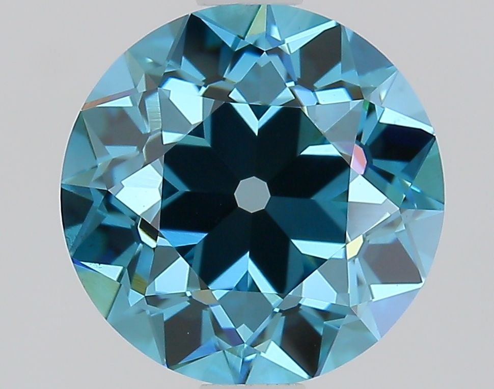Loose Diamond - EUROPEAN CUT 1.56ct Fancy Vivid Blue VS1