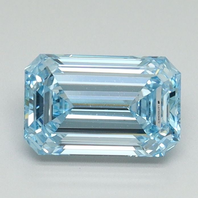 Loose Diamond - EMERALD 1.07ct Fancy Intense Blue VVS2