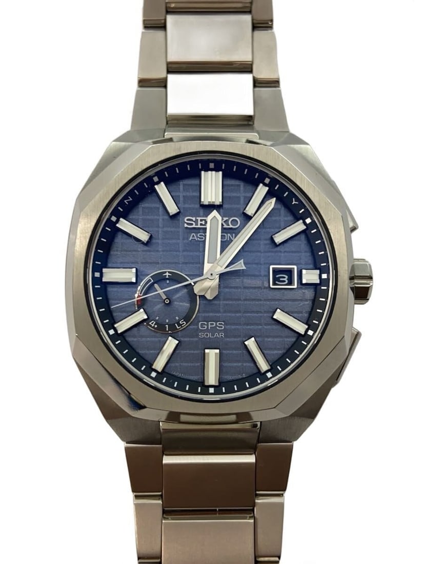 Seiko Astron Nextar Titanium GPS Solar Men's Wristwatch 3X62-0AA0 (1 of 6)
