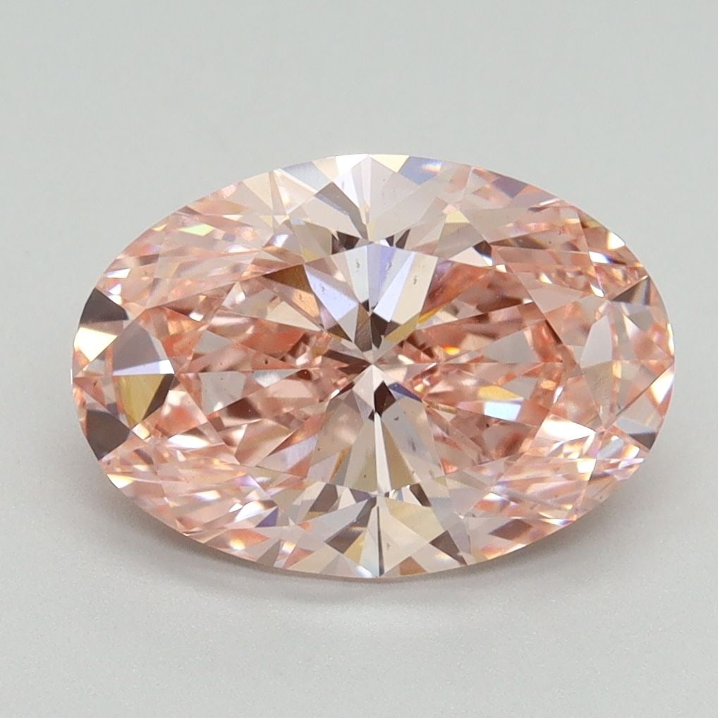 Loose Diamond - OVAL 3.04ct Fancy Vivid Pink VS1