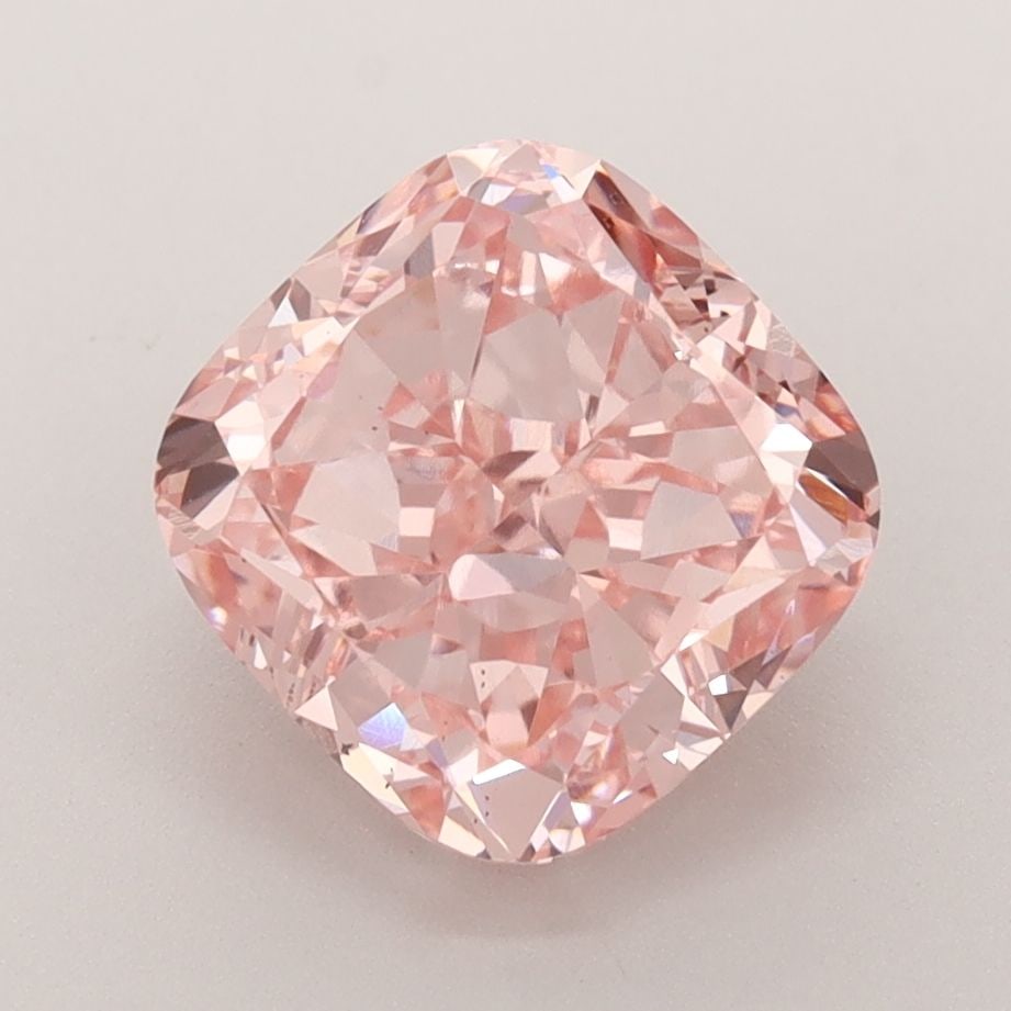 Loose Diamond - CUSHION BRILLIANT 3.23ct Fancy Vivid Pink VS2