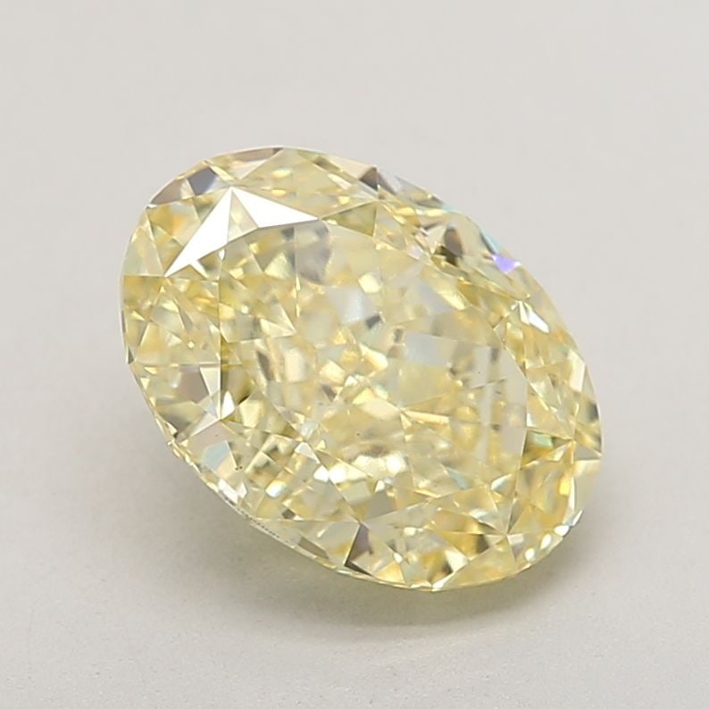 Loose Diamond - OVAL 3.03ct Fancy Vivid Yellow VS1