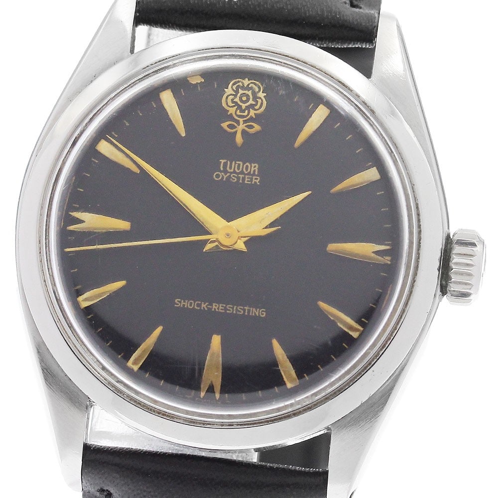 TUDOR Oyster 7934 Big Rose mens vintage wristwatch: TUDOR Oyster 7934 Big Rose mens vintage wristwatch Vintage TUDOR men's wristwatch, model 7934 Oyster Big Rose. The watch is pre-owned and Swiss-made. Specifications Brand: TUDOR Model: 7934 Oyster Big