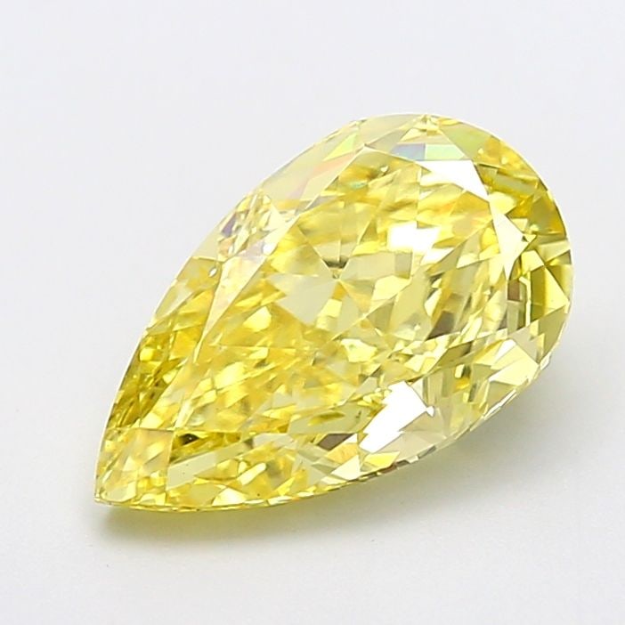 Loose Diamond - PEAR 3.56ct Fancy Intense Yellow VVS2