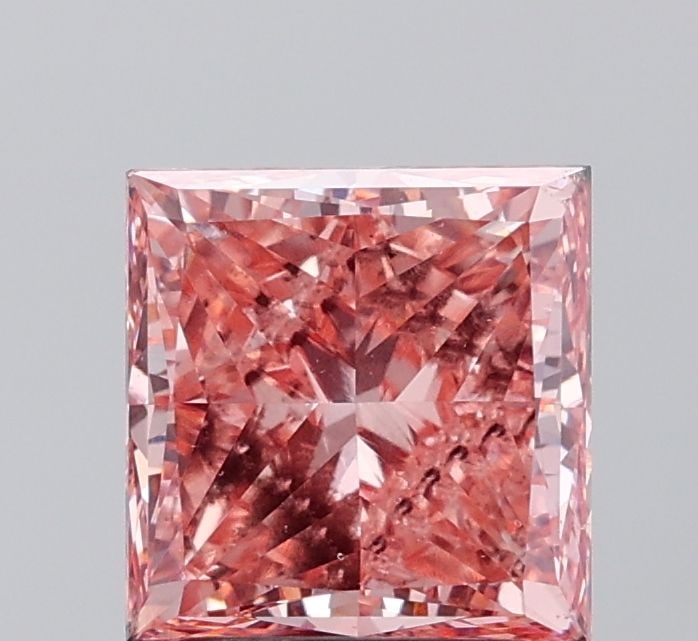 Loose Diamond - PRINCESS 3.01ct Fancy Vivid Pink VS2