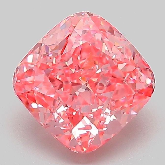 Loose Diamond - CUSHION MODIFIED 2.03ct Fancy Vivid Pink VVS2: Loose Diamond - CUSHION MODIFIED 2.03ct Fancy Vivid Pink VVS2 Source: This is a real non-mined Diamond that has been grown in a lab Shape: CUSHION MODIFIED Carats: 2.03 Color: Fancy Vivid Pink Certifi