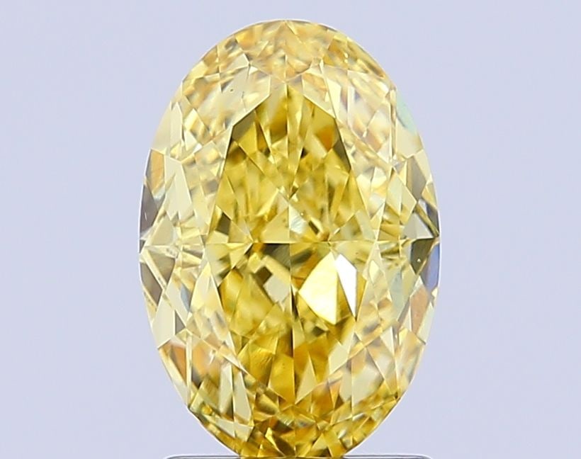 Loose Diamond - OVAL 2.0ct Fancy Intense Yellow VS1: Loose Diamond - OVAL 2.0ct Fancy Intense Yellow VS1 Source: This is a real non-mined Diamond that has been grown in a lab Shape: OVAL Carats: 2.0 Color: Fancy Intense Yellow Certification: IGI Video: