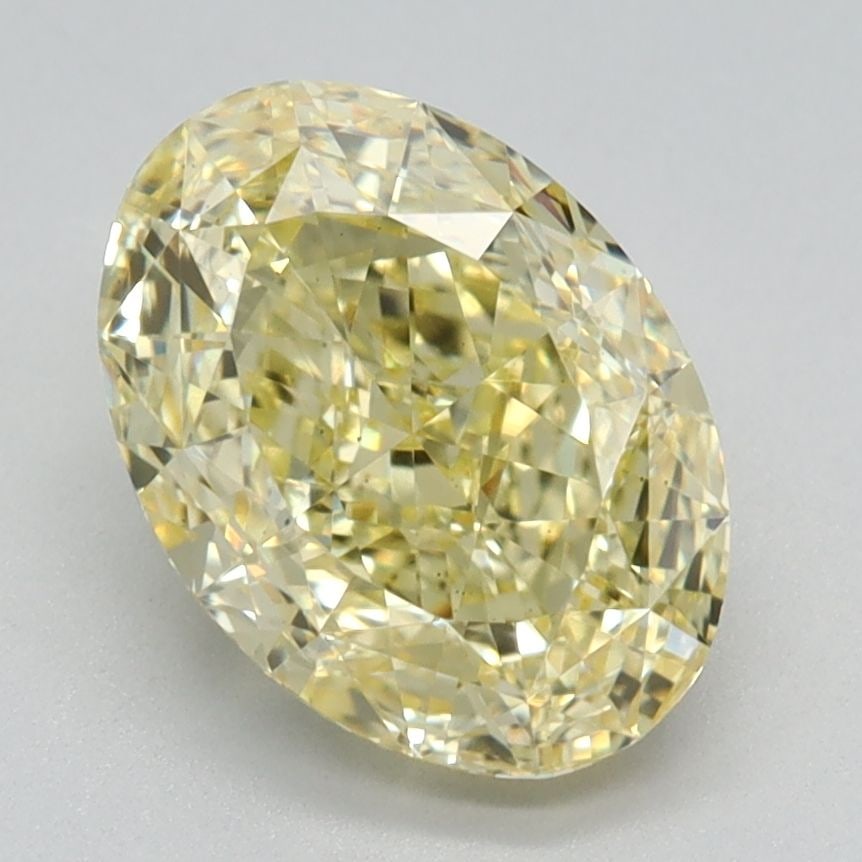 Loose Diamond - OVAL 2.11ct Fancy Intense Yellow VS2: Loose Diamond - OVAL 2.11ct Fancy Intense Yellow VS2 Source: This is a real non-mined Diamond that has been grown in a lab Shape: OVAL Carats: 2.11 Color: Fancy Intense Yellow Certification: IGI Video