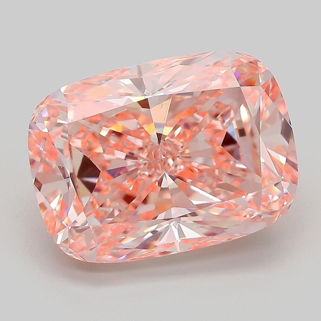 Loose Diamond - CUSHION MODIFIED 6.95ct Fancy Intense Pink VVS2: Loose Diamond - CUSHION MODIFIED 6.95ct Fancy Intense Pink VVS2 Source: This is a real non-mined Diamond that has been grown in a lab Shape: CUSHION MODIFIED Carats: 6.95 Color: Fancy Intense Pink Cer