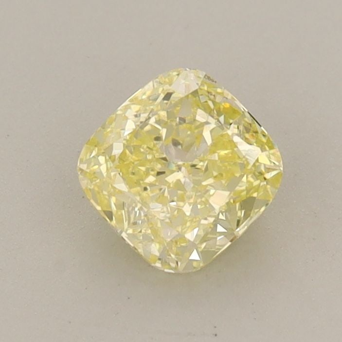 Loose Diamond - CUSHION BRILLIANT 0.66ct Fancy Intense Yellow VS1: Loose Diamond - CUSHION BRILLIANT 0.66ct Fancy Intense Yellow VS1 Source: This is a real non-mined Diamond that has been grown in a lab Shape: CUSHION BRILLIANT Carats: 0.66 Color: Fancy Intense