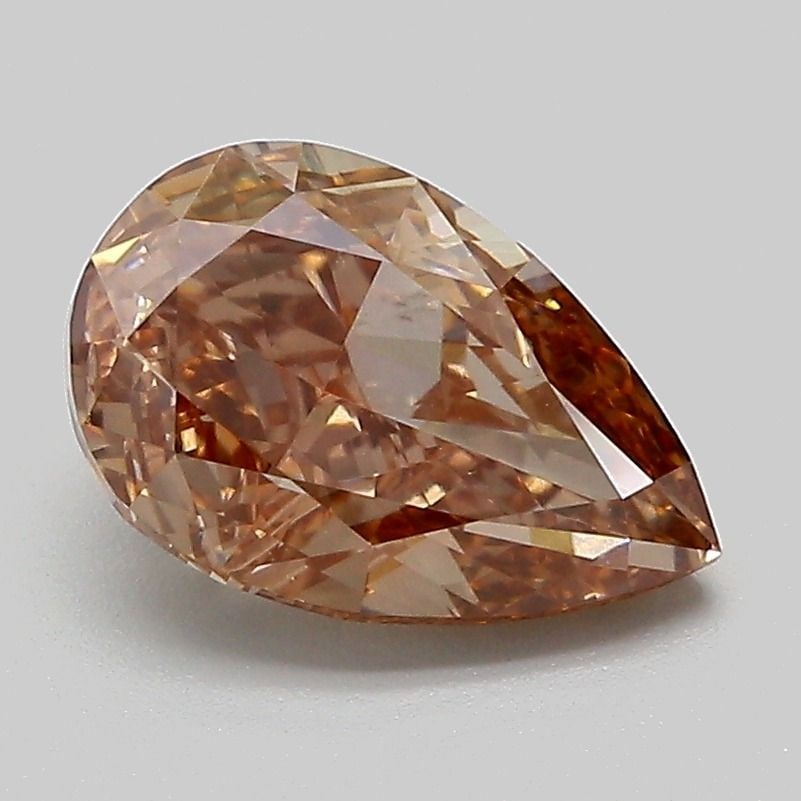 Loose Diamond - PEAR 2.0ct Fancy Light Brown VS1: Loose Diamond - PEAR 2.0ct Fancy Light Brown VS1 Source: This is a real non-mined Diamond that has been grown in a lab Shape: PEAR Carats: 2.0 Color: Fancy Light Brown Certification: IGI Video: