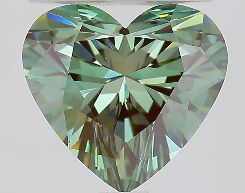 Loose Diamond - HEART 1.86ct Fancy Vivid Green VVS2: Loose Diamond - HEART 1.86ct Fancy Vivid Green VVS2 Source: This is a real non-mined Diamond that has been grown in a lab Shape: HEART Carats: 1.86 Color: Fancy Vivid Green Certification: IGI Video: