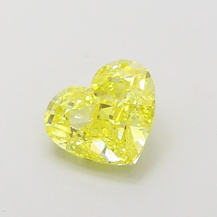 Loose Diamond - HEART 1.11ct Fancy Vivid Yellow VVS2: Loose Diamond - HEART 1.11ct Fancy Vivid Yellow VVS2 Source: This is a real non-mined Diamond that has been grown in a lab Shape: HEART Carats: 1.11 Color: Fancy Vivid Yellow Certification: IGI Video: