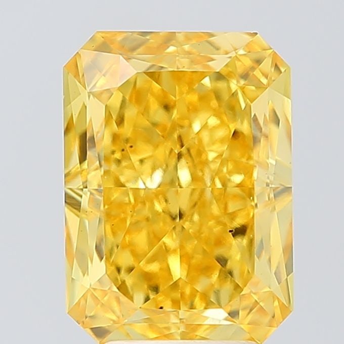 Loose Diamond - RADIANT 5.03ct Fancy Vivid Yellow VS2: Loose Diamond - RADIANT 5.03ct Fancy Vivid Yellow VS2 Source: This is a real non-mined Diamond that has been grown in a lab Shape: RADIANT Carats: 5.03 Color: Fancy Vivid Yellow Certification: IGI Vid