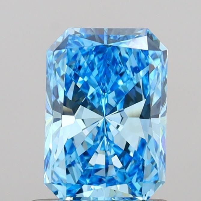 Loose Diamond - RADIANT 1.0ct Fancy Vivid Blue VVS2: Loose Diamond - RADIANT 1.0ct Fancy Vivid Blue VVS2 Source: This is a real non-mined Diamond that has been grown in a lab Shape: RADIANT Carats: 1.0 Color: Fancy Vivid Blue Certification: IGI Video:
